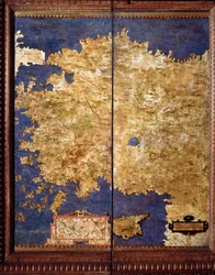 Anatolien Karte von Egnazio Danti, um 1567. Florenz, Palazzo Vecchio, Sala del Mappamondo