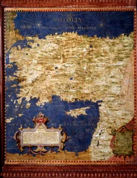 Anatolien Karte von Egnazio Danti, um 1567. Florenz, Palazzo Vecchio, Sala del Mappamondo