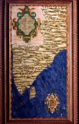 Indien, Karte von Egnazio Danti, um 1567