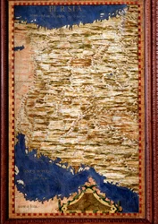 Persien (Iran) Karte von Egnazio Danti, um 1567. Florenz, Palazzo Vecchio, Sala del Mappamondo