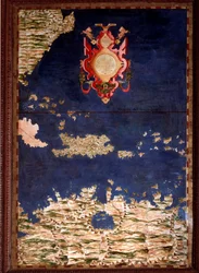 Karte von Santo Domingo oder Hispaniola, erstellt von Egnazio Danti um 1567