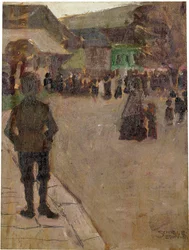 Vor dem Leopolditag in Klosterneuburg, 1907