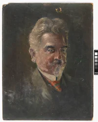 Bildnis Leopold Czihaczek im Dreiviertelprofil