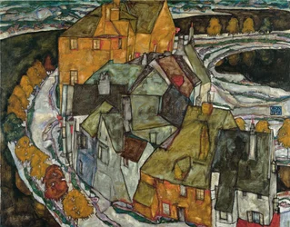 Halbmond von Häusern II Inselstadt, 1915