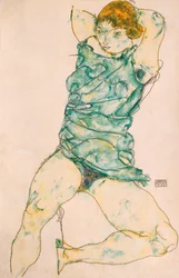Liegendes Mädchen, 1914
