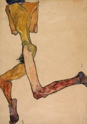 Liegender nackter Mann, 1910