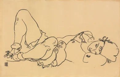 Liegende Frau
