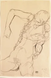 Sitzender Akt, 1914