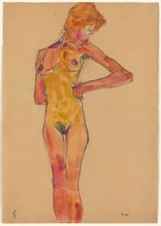 Stehender weiblicher Akt
