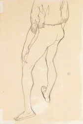Stehender männlicher Akt, 1913