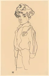 Stehender Junge
