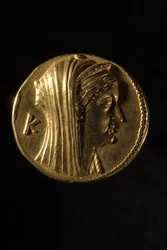 Griechische Oktadrachme von Arsinoe II, 240 v. Chr., Rückansicht