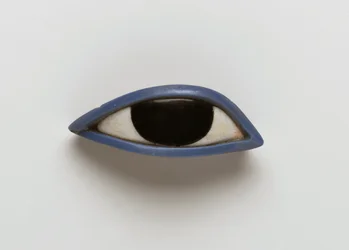 Rechtes Auge von einem anthropoiden Sarg