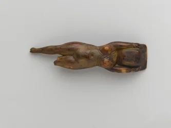 Toilettenschale gehalten von einer schwebenden Frauenfigur, aus Saqqara