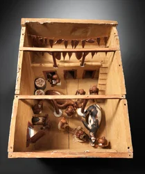 Modell eines Schlachthauses aus dem Grab von Meketre, ca. 1981-1975 v. Chr.