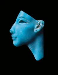 Einlegearbeit von Echnaton oder Nofretete, Neues Reich, Amarna-Periode, ca. 1353-1336 v. Chr.
