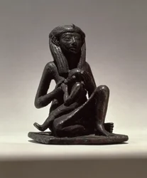 Prinzessin stillt ein Kind, möglicherweise aus Edfu, Zweite Zwischenzeit