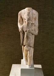 Amun schützt Amenhotep III (1382-44 v. Chr.) aus dem Tempel des Amun, Karnak