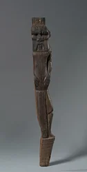 Stuhl- oder Bettbein mit dem Gott Bes, 1540-1296 v. Chr.