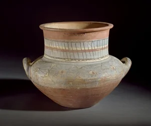 Dekorierter Krug mit Henkel, Amarna, 14. Jahrhundert v. Chr.