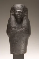 Shabti-Figur für Amenemhat, Neues Reich (Diorit)