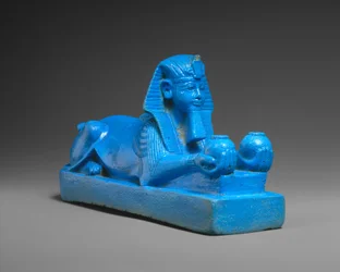 Sphinx von Amenhotep III, möglicherweise von einem Tempelmodell, ca. 1390-1352 v. Chr.