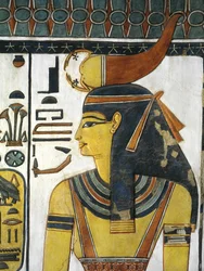 Ägypten, Theben, Luxor, Tal der Königinnen, Grab von Nefertari, Vorhalle, Wandmalereien, Göttin Selket