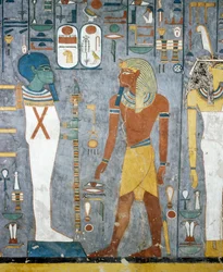 Maat, Ramses I., Ptah und Osiris