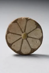 Florale Einlage, Neues Reich, Regierungszeit von Ramses III., 1184-53 v. Chr. (Faience)