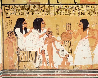 Die Toten, ihre Familie und ihre Diener, aus dem Grab von Ankerkhe, Arbeitergräber, Neues Reich