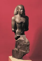 Statue von Iahmes Saneith, ein hochrangiger Beamter, Saite-Periode, ca. 570-526 v. Chr.