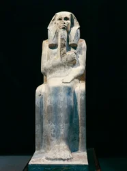 Statue des Pharaos Djoser aus Sakkara, III. Dynastie