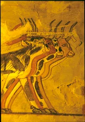 Altes Ägypten, Wandmalerei, Grab von Sennufer, Grab der Adligen, Theben