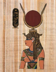 Kleopatra VII., Rekonstruktion eines Reliefs aus dem Tempel von Kom Ombo