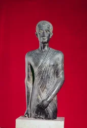 Statue von Hor, aus Alexandria, ca. 40 v. Chr. (Basalt)