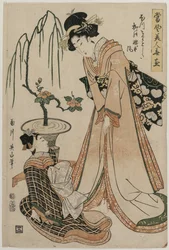 Eine Hofdame mit einer Taille so schlank wie eine Weide..., 1807