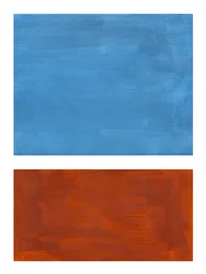 Abstrakte Blau-Rost Blöcke