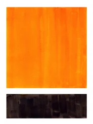 Kühne orange-schwarze Abstraktion