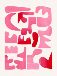 Fette pinke Formen