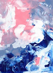 Träumendes Blau-Pink-Abstrakt
