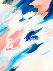 Dynamisches Blau-Rosa Abstrakt