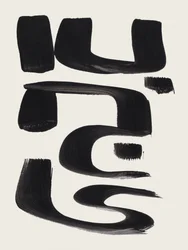 Minimalistische schwarze Gesten