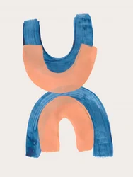 Moderne Blaue Bögen