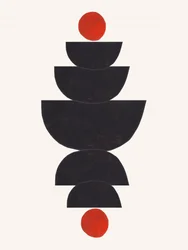 Rot-schwarzes geometrisches Gleichgewicht