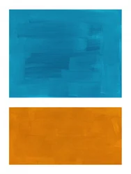 Türkis Orange Abstrakt
