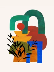 Lebendige geometrische Botanicals