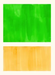 Lebendige grün-orangefarbene Abstraktion