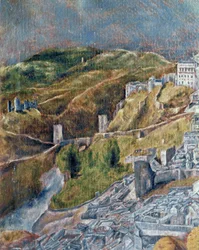 Ansicht und Karte von Toledo
