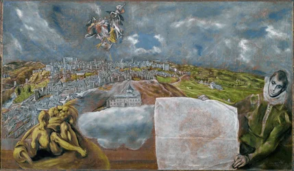 Ansicht und Karte von Toledo