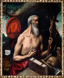 Pfarrmuseum. Gemälde. Heiliger Jeronimo (San Jerónimo). Öl auf Leinwand. Zugeschrieben der Schule von El Greco